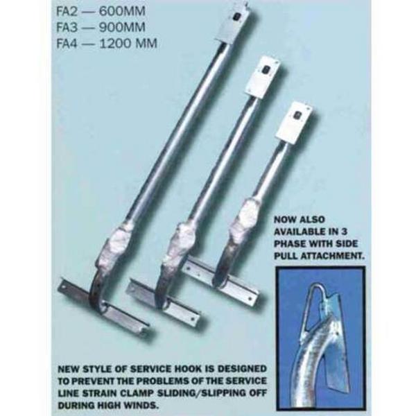 Fascia Bracket 600mm (Ergon And Energex Approved) Galvanised. Rated To 1Kn Load, Ideal Electrical Catalogue Cable Management Cable Support Bracket For Cable Support System - Construction Supplies Australia