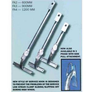FASCIA BRACKET 600MM (ERGON AND ENERGEX APPROVED) GALVANISED. RATED TO 1KN LOAD