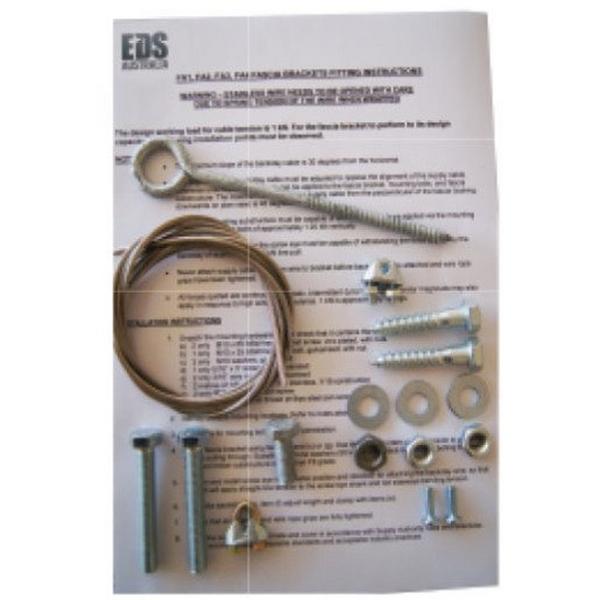Fascia Bracket Stay Wire Kit (2M). Increases Load Rating To 2Kn, Ideal Electrical Catalogue Cable Management Cable Support Bracket For Cable Support System - Construction Supplies Australia