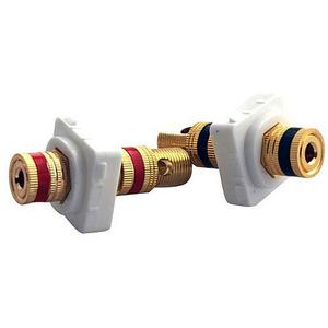 INSERT SPEAKER WIRE BINDING POST - PACK OF 4XRED + 4XBLACK