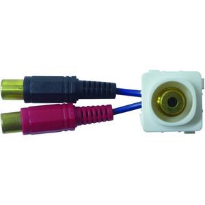 INSERT 3.5MM STEREO SOCKET TO 2 RCA