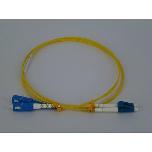 SDB LEAD 2M LC TO SC SM YL DUPLEX, Ideal Electrical Catalogue Data Communications Fibre Fibre Optic Patch Cord - Construction Supplies Australia