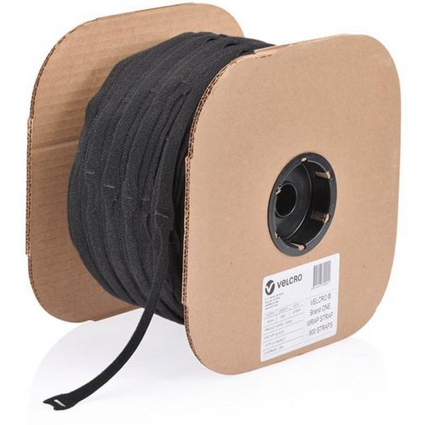 ONE-WRAP 19MMX200MM STRAP BK 900STRP/ROL, Ideal Electrical Catalogue Hardware Tape Hook And Loop Fastener - Construction Supplies Australia