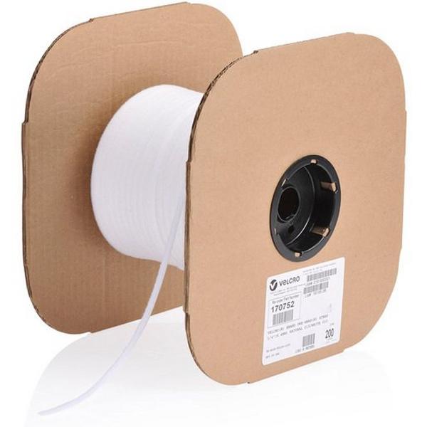 ONE-WRAP CONTINUOUS WHITE 6MM X 182.5M ROLL, Ideal Electrical Catalogue Hardware Tape Hook And Loop Fastener - Construction Supplies Australia