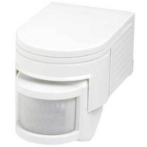 SENSOR MOTION DETECTOR PIR 180 DEGREE WHITE C/W MANUAL OVERRIDE