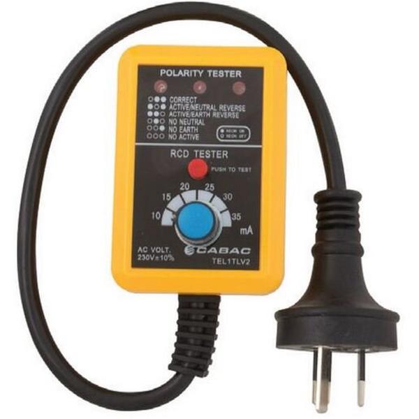 Power Point Tester V2 With RCD Safety Switch Tester, Ideal Electrical Catalogue Tools Instrumentation Test Measurement Voltage Tester - Construction Supplies Australia