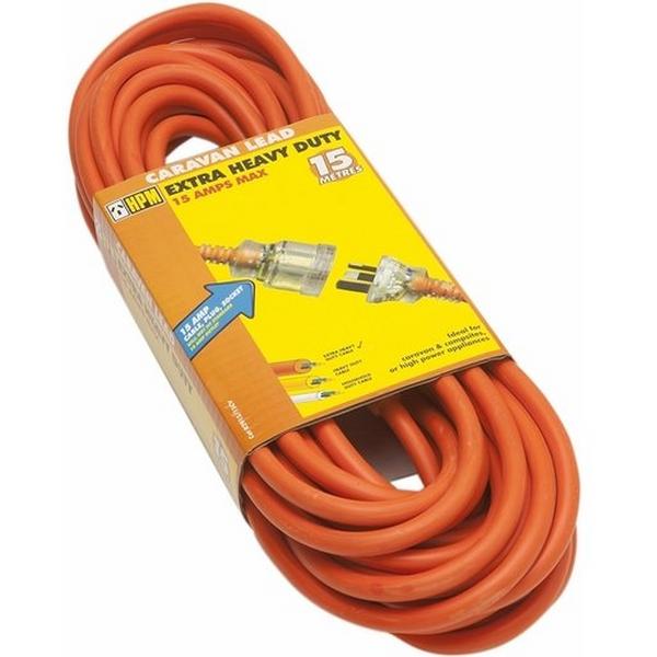 15M 15A Caravan Lead, Ideal Electrical Catalogue Electrical Appliances Power Leads Power Cord - Construction Supplies Australia