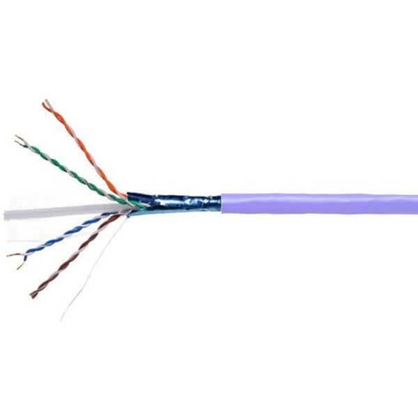 Cable LAN Amp Netconnect 4Pr C6A 500Mhz F/UTP LSZH Violet, Ideal Electrical Catalogue Cable Data Cable Cat 5 6 7 - Construction Supplies Australia