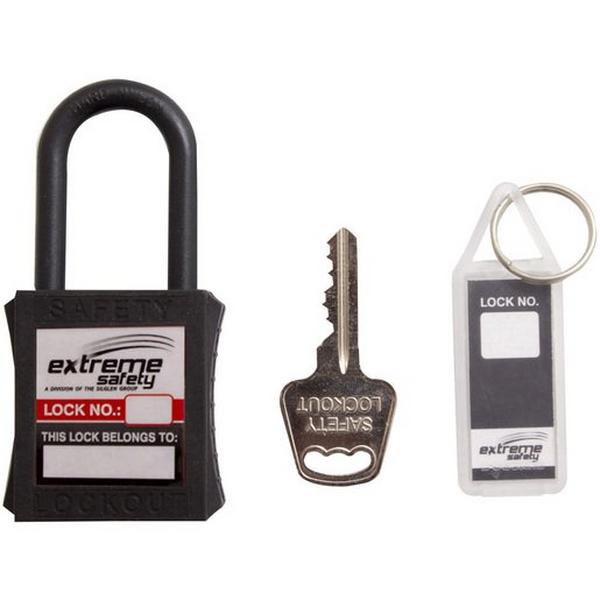 Dielectric Lock Set Of 10 Black, Ideal Electrical Catalogue Hardware Warning Signing Plate Warning Sign And Labels - Construction Supplies Australia