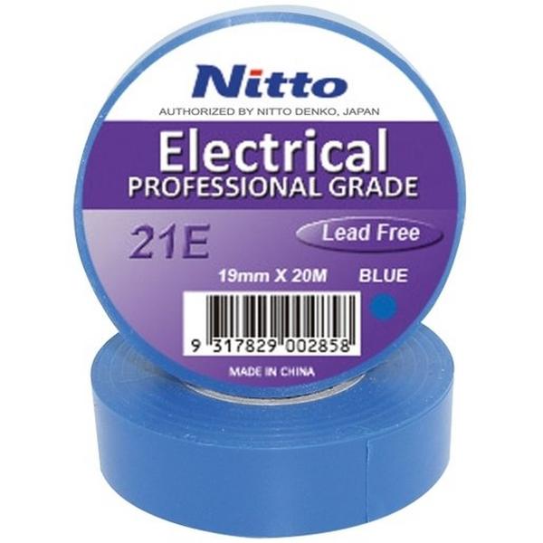 Tape #21 0.20mm X 19mm X 20M Blue, Ideal Electrical Catalogue Hardware Tape Adhesive Tape - Construction Supplies Australia