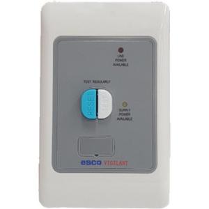 WALL PLATE VERTICAL WITH RCD 20A 10MA DP PAN+LPN WIHTE