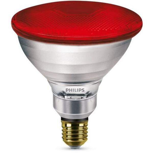 Lamp Heat E27 Par38 175W 240V Red Industrial IR, Ideal Electrical Catalogue Lamps Specialty Ir Lamp - Construction Supplies Australia