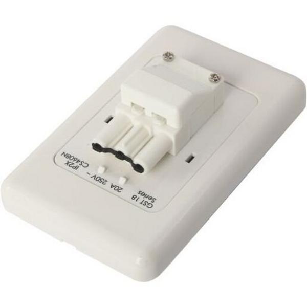 Wall Starter Side Entry - White (Spsp), Ideal Electrical Catalogue Switches Plugs Sockets Softwire Flat Cable Adapter For Plug In Building Installation - Construction Supplies Australia