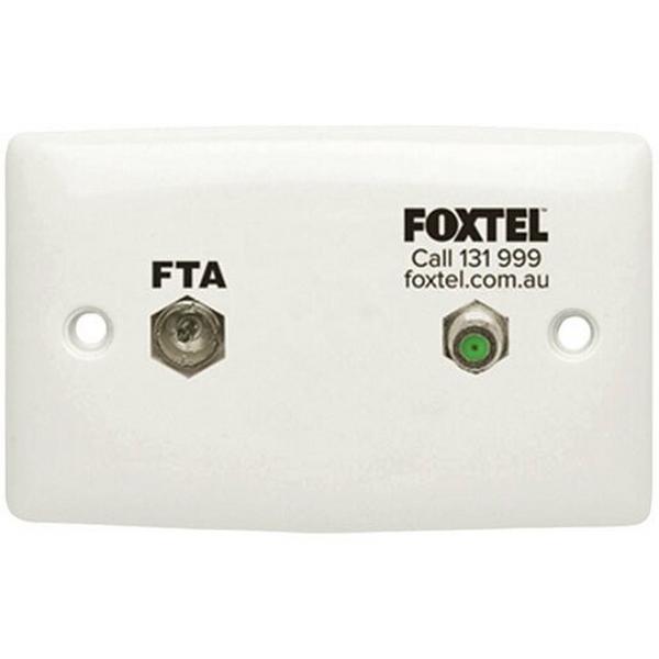 OUTLET DUAL WALLPLATE PAL AND F 3GHZ, Ideal Electrical Catalogue Switches Plugs Sockets Outlets Data Usb A V Outlets - Construction Supplies Australia