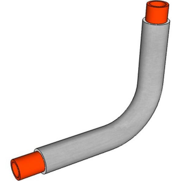 40mm Foot Entry Bend Galvabond (Wa), Ideal Electrical Catalogue Cable Management Conduit Rigid Conduit Bends - Construction Supplies Australia