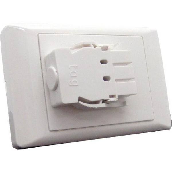 Starter Plate Single Side Entry 20A White, Ideal Electrical Catalogue Switches Plugs Sockets Softwire Patch Cord For Plug In Building Installation - Construction Supplies Australia