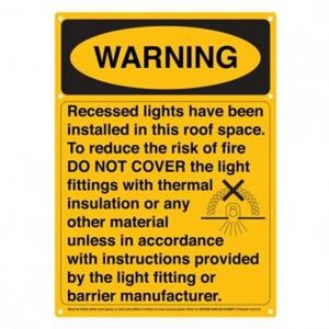 DOWNLIGHT WARNING SIGN [5]