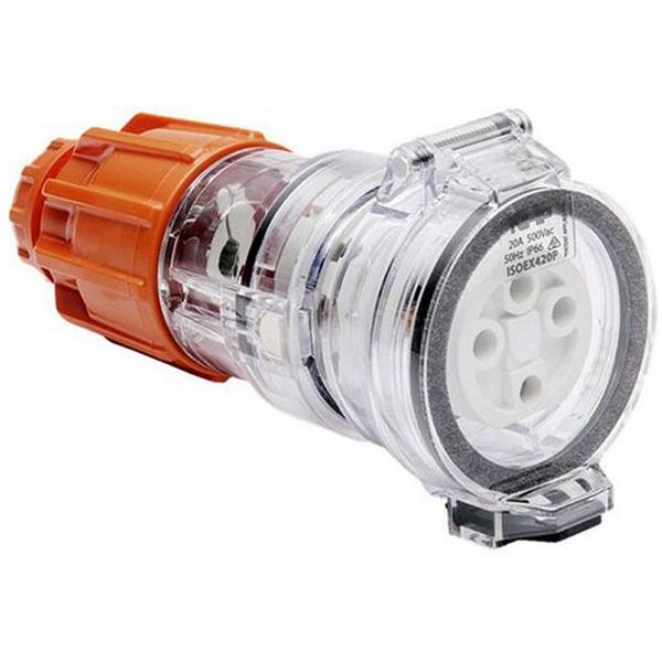 Extension Socket 4 Round Pins 20A 500V AC Eo, Ideal Electrical Catalogue Industrial Industrial Plugs Sockets Industrial Socket Outlet - Construction Supplies Australia