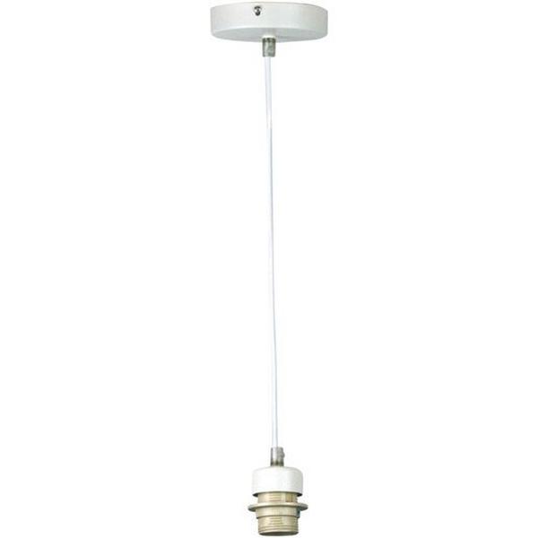 Suspension Cord E27 1800X115mm White Parti, Ideal Electrical Catalogue Light Fittings Ceiling Wall Lighting Ceiling Wall Luminaire - Construction Supplies Australia