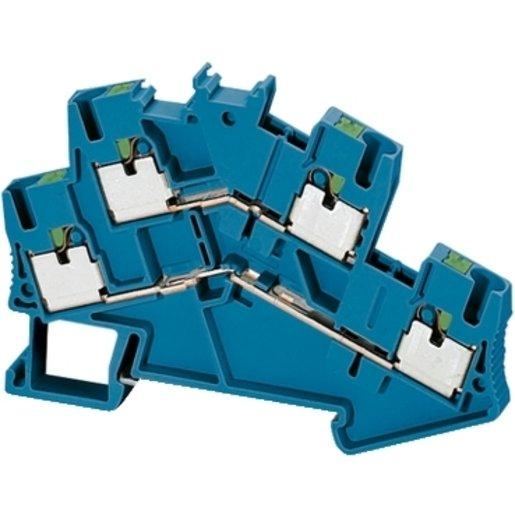 Schneider NSYTRP24DBL | PUSH-IN TERMINAL, DOUBLE LEVEL, 4 POINTS | Feed ...