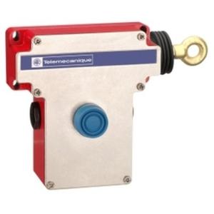 LATCHING EMERGENCY STOP ROPE PULL SWITCH, E XY2CE, RH SIDE -2NC+2 NO, BOOTED PUSHBUTTON