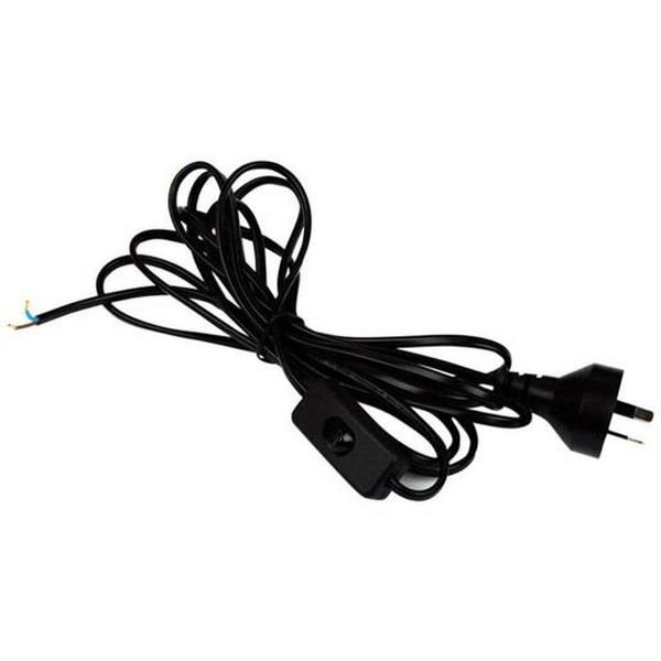 Switched Lead Double Insulated 2.8M Flex Black /W Switch, Ideal Electrical Catalogue Electrical Appliances Power Leads Power Cord - Construction Supplies Australia