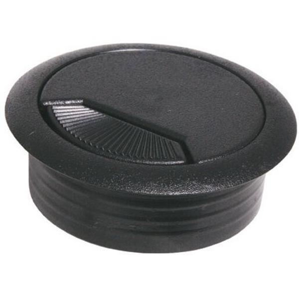 Cable Desk Entry Grommet 60mm Black, Ideal Electrical Catalogue Wiring Accessories Cable Connector Cable Entry Sleeve - Construction Supplies Australia