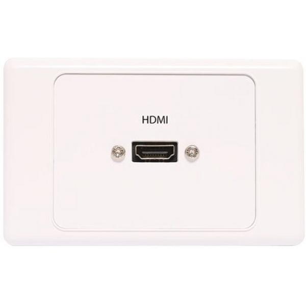 Wall Plate Single HDMI Dual Cover, Ideal Electrical Catalogue Switches Plugs Sockets Switches Grid Cover Plate - Construction Supplies Australia