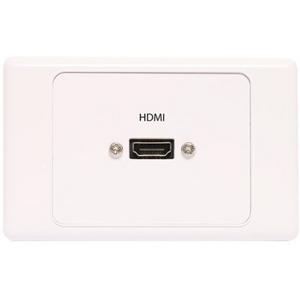 WALL PLATE SINGLE HDMI DUAL COVER