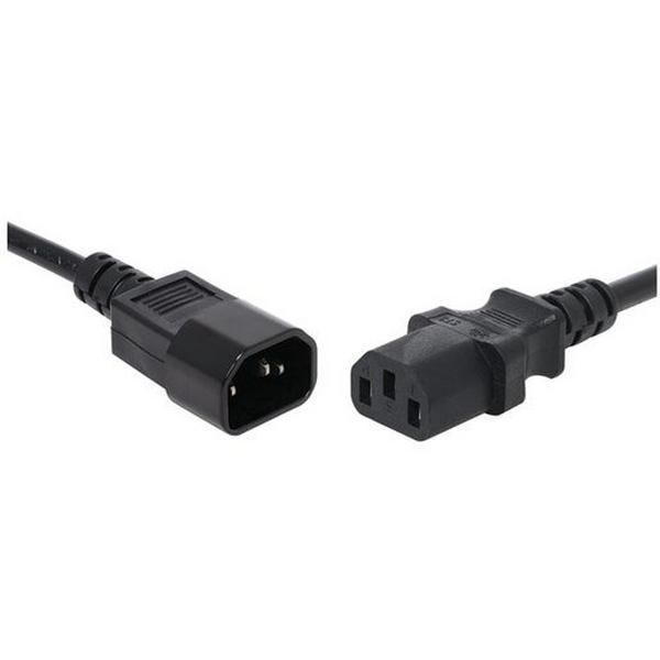 Lead Power IEC Male To Female Extension 2M Black, Ideal Electrical Catalogue Electrical Appliances Power Leads Power Cord - Construction Supplies Australia