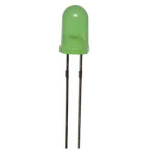 LED 5MM GREEN WITH RES 12VDC
