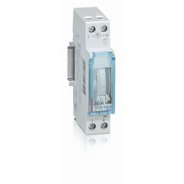 Analog Daily Time Switch Vertical Dial 16A 100 Hour Reserv 1Mod, Ideal Electrical Catalogue Power Distribution Distribution Boards Analogous Time Switch For Distribution Board - Construction Supplies Australia