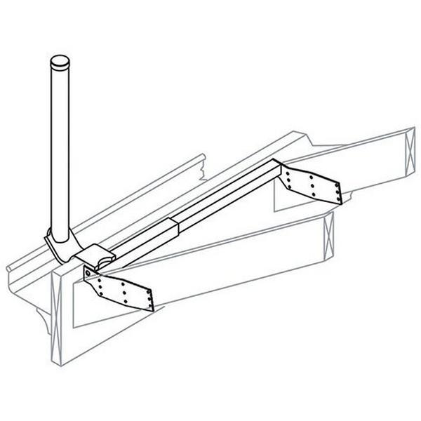 Gutter Mount Light Duty 900mm, Ideal Electrical Catalogue Av Security Detection Antennas Antenna Support Bracket - Construction Supplies Australia