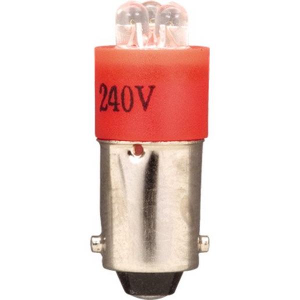 Ba9s Red LED 12Vacdc, Ideal Electrical Catalogue Lamps Led Led Lamp Multi Led - Construction Supplies Australia