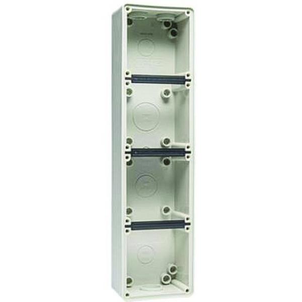 Four Gang Back Box In-Line Grey, Ideal Electrical Catalogue Switches Plugs Sockets Switches Wall Box - Construction Supplies Australia