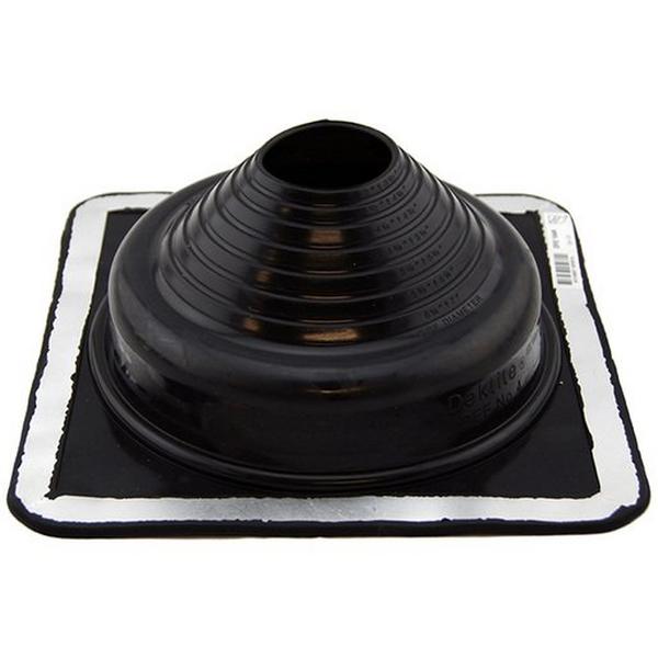 Flashing 4 75-175mm Pipe 280 X 280mm Base Black Prem, Ideal Electrical Catalogue Wiring Accessories Cable Connector Cable Entry Sleeve - Construction Supplies Australia