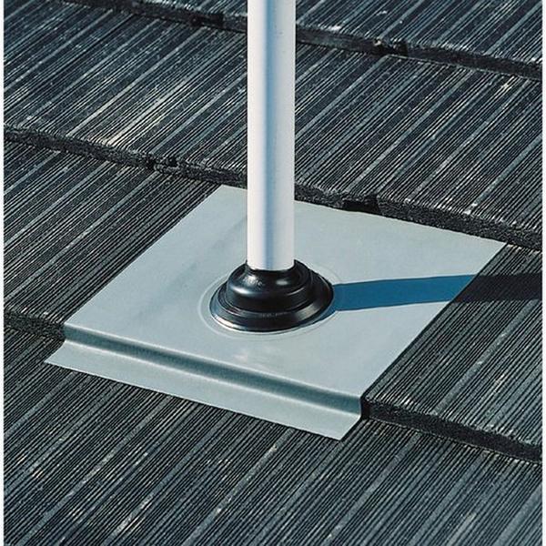 Flashing 0-30mm Pipe 410 X 490mm Base Black Nulead, Ideal Electrical Catalogue Av Security Detection Antennas Tv Antenna - Construction Supplies Australia