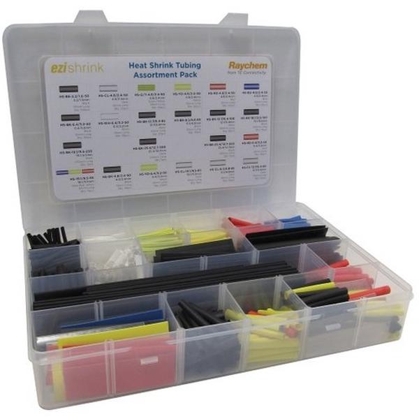 Heatshrink Kit 625 Assorted Pieces 3.2mm To 25.4mm, Ideal Electrical Catalogue Wiring Accessories Heatshrink Heatshrink Assortment Kit - Construction Supplies Australia