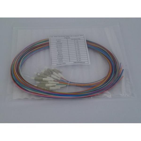 LC PIGTAILS OM1 - RAINBOWOF 12, Ideal Electrical Catalogue Data Communications Fibre Pigtail - Construction Supplies Australia