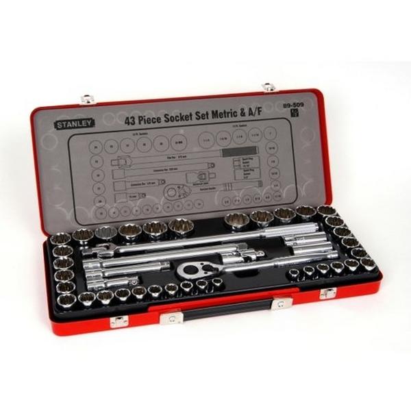 Socket Set 43Peice 1/2 Inch Dr, Ideal Electrical Catalogue Tools Instrumentation Hand Tools Socket Spanner Set - Construction Supplies Australia