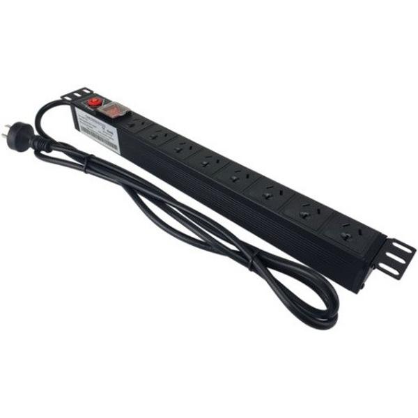 1RU Power Distribution Boards, Ideal Electrical Catalogue Data Communications Cabinets Enclosures Power Rail - Construction Supplies Australia