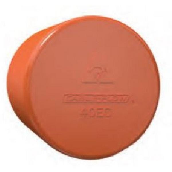 Conduit End Cap 80mm Orange, Ideal Electrical Catalogue Cable Management Conduit Rigid End Caps - Construction Supplies Australia