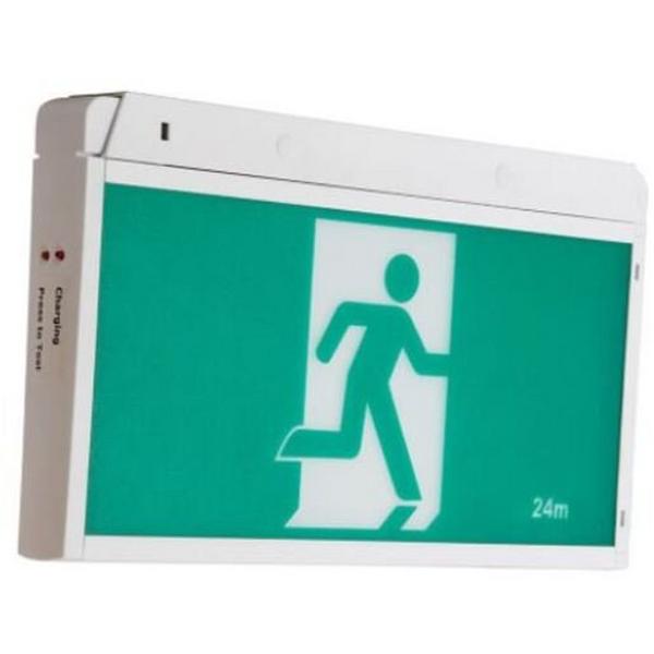 Exit Light Kit With Running Man Signs, Ideal Electrical Catalogue Light Fittings Emergency Exit Emergency Luminaire - Construction Supplies Australia