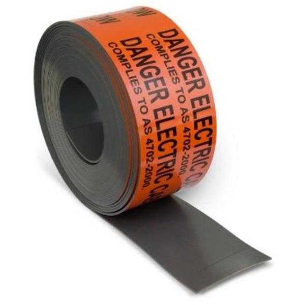 300mm X 5mm X 15 Metre Hard Cover, Ideal Electrical Catalogue Safety Site Safety Warning Tape - Construction Supplies Australia