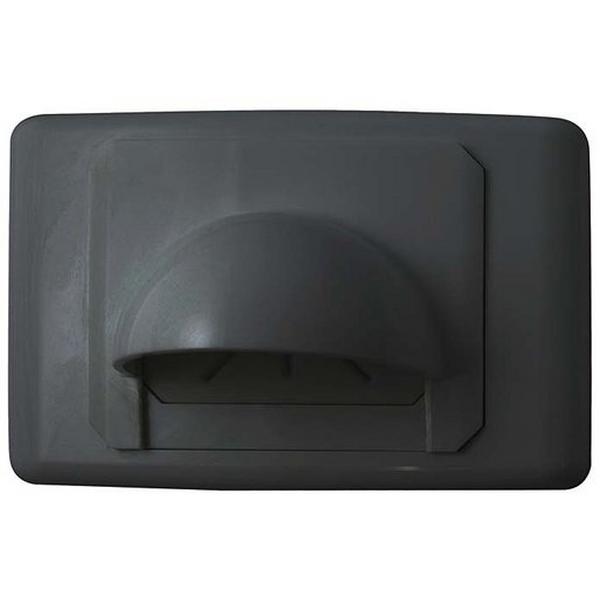 A-Class Outlet Plate Bullnose Cable Management - Black, Ideal Electrical Catalogue Switches Plugs Sockets Switches Grid Cover Plate - Construction Supplies Australia
