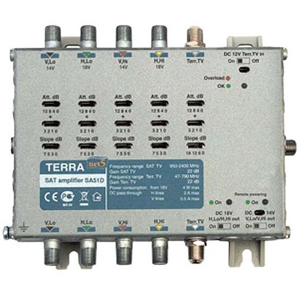 Amplifier 5 Wire Sat + Terr Terra Foxel Approved F30054, Ideal Electrical Catalogue Av Security Detection Antennas Catv Amplifier - Construction Supplies Australia