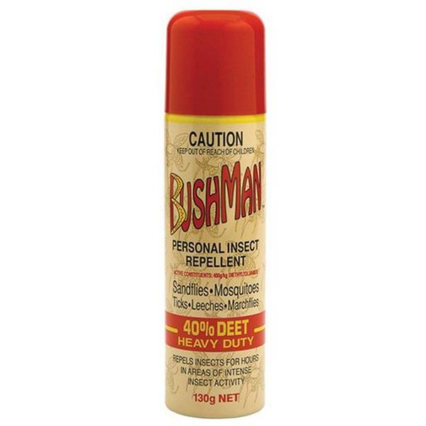 Bushman 130G Aerosol 40% Deet, Ideal Electrical Catalogue Hardware Sprays Technical Spray - Construction Supplies Australia