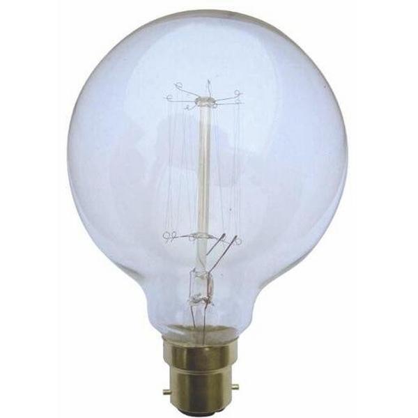 Lamp Carbon Filament B22 25W 240Lm G125, Ideal Electrical Catalogue Lamps Incandescent Lamp Globe Shaped Incandescent Lamp - Construction Supplies Australia