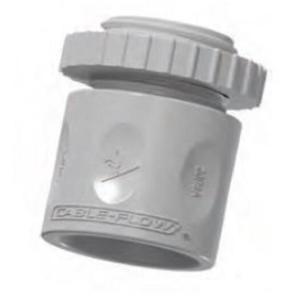 20mm Plain To Screw Adaptor, Ideal Electrical Catalogue Cable Management Conduit Rigid Couplers - Construction Supplies Australia