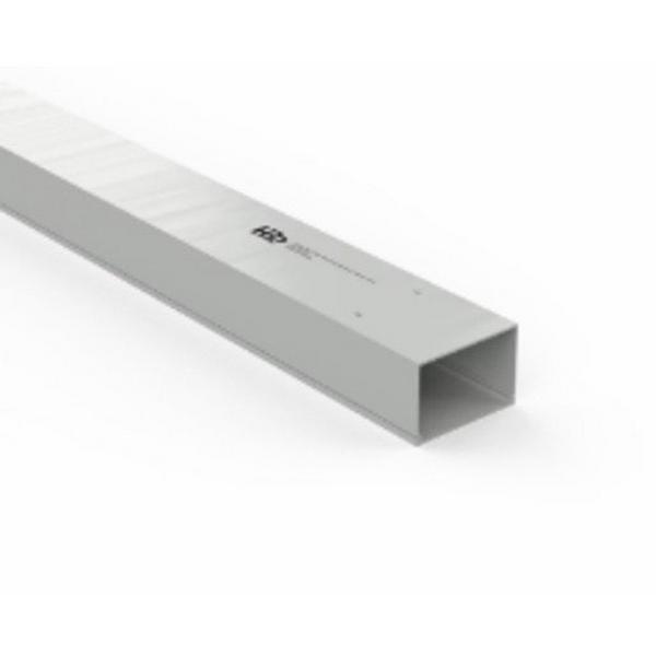 Duct PVC W75mm X H50mm X 4Mtr Grey, Ideal Electrical Catalogue Cable Management Duct Mini Maxi Trunking - Construction Supplies Australia